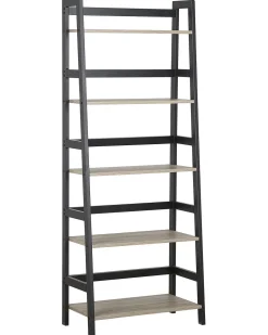 Beliani Tikashylly 5 Hyllya Vaalea Puu/Musta Croydon Discount