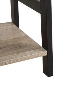 Beliani Tikashylly 5 Hyllya Vaalea Puu/Musta Croydon Discount