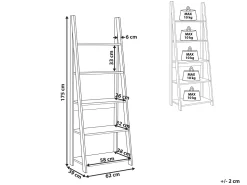 Beliani Tikashylly 5 Hyllya Vaalea Puu Wilton New