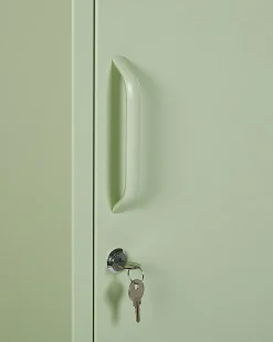 Beliani Toimistokaappi Teras 5 Hyllya Vaaleanvihrea Frome Shop