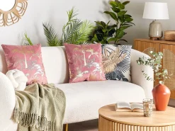 Beliani Torkkupeitto Puuvilla Oliivinvihrea 125 X 150 Cm Yarsa Flash Sale