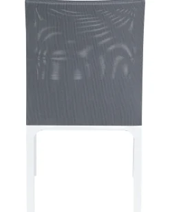 Beliani Tummanharmaa Alumiininen Puutarhatuoli 8 Kpl Bacoli Best