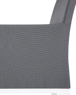 Beliani Tummanharmaa Alumiininen Puutarhatuoli 8 Kpl Bacoli Best