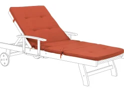 Beliani Tummanpunainen Pehmuste Lepotuoliin Toscana/Java Discount