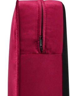 Beliani Tummanpunainen Samettiverhoiltu Nojatuoli Chesterfield Outlet