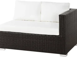 Beliani Tummanruskea 8-Istuttava Ulkosohvaryhma Pe-Rottingista Xxl Shop