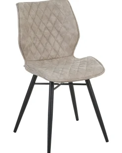 Beliani Tuoli Kangas Beige 2 Kpl Lisle New