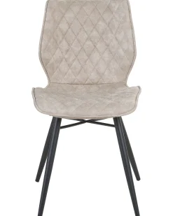 Beliani Tuoli Kangas Beige 2 Kpl Lisle New