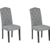 Beliani Tuoli Kangas Harmaa 2 Kpl Shirley Outlet