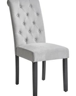 Beliani Tuoli Kangas Harmaa 2 Kpl Velva Clearance