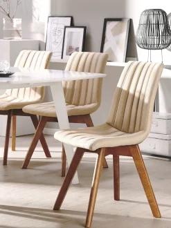 Beliani Tuoli Kangas Hiekanruskea 2 Kpl Calgary Sale