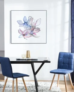 Beliani Tuoli Kangas Laivastonsininen 2 Kpl Brooklyn Discount