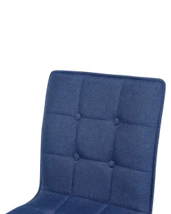 Beliani Tuoli Kangas Laivastonsininen 2 Kpl Brooklyn Discount