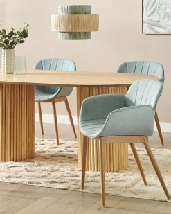 Beliani Tuoli Kangas Mintunvihrea 2 Kpl Alice Flash Sale