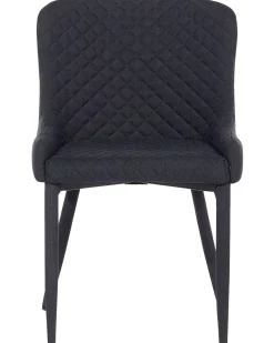 Beliani Tuoli Kangas Musta 2 Kpl Solano Flash Sale