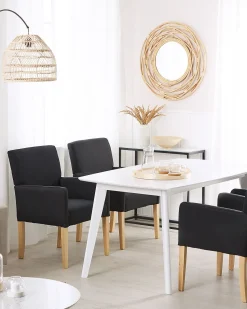 Beliani Tuoli Kangas Musta Rockefeller Discount