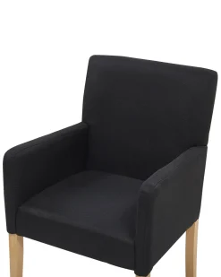 Beliani Tuoli Kangas Musta Rockefeller Discount