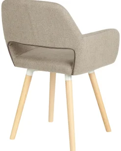 Beliani Tuoli Kangas Ruskeanharmaa 2 Kpl Chicago Outlet