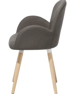 Beliani Tuoli Kangas Ruskeanharmaa 2 Kpl Brookville Cheap