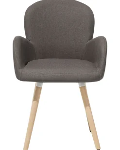 Beliani Tuoli Kangas Ruskeanharmaa 2 Kpl Brookville Cheap