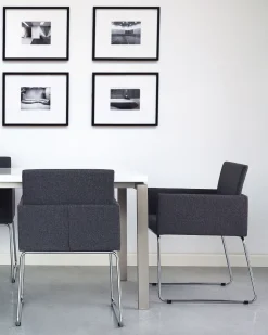 Beliani Tuoli Kangas Tummanharmaa 2 Kpl Gomez Cheap