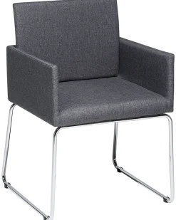 Beliani Tuoli Kangas Tummanharmaa 2 Kpl Gomez Cheap