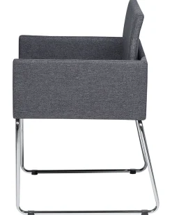 Beliani Tuoli Kangas Tummanharmaa 2 Kpl Gomez Cheap