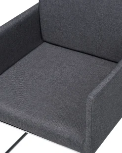 Beliani Tuoli Kangas Tummanharmaa 2 Kpl Gomez Cheap