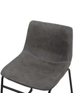 Beliani Tuoli Kangas Tummanharmaa 2 Kpl Batavia Hot