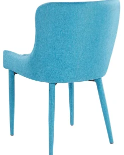Beliani Tuoli Kangas Turkoosi 2 Kpl Solano Discount