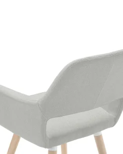 Beliani Tuoli Kangas Vaaleanharmaa 2 Kpl Chicago Online