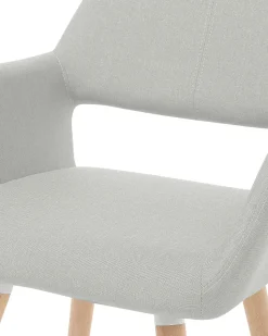 Beliani Tuoli Kangas Vaaleanharmaa 2 Kpl Chicago Online