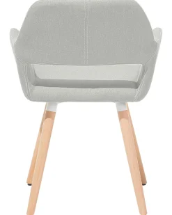 Beliani Tuoli Kangas Vaaleanharmaa 2 Kpl Chicago Online