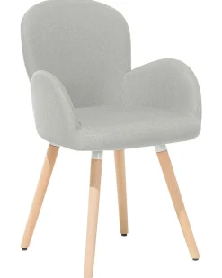 Beliani Tuoli Kangas Vaaleanharmaa 2 Kpl Brookville Best Sale