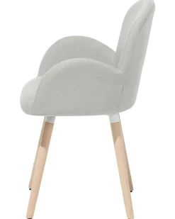 Beliani Tuoli Kangas Vaaleanharmaa 2 Kpl Brookville Best Sale