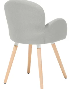 Beliani Tuoli Kangas Vaaleanharmaa 2 Kpl Brookville Best Sale