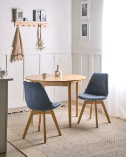 Beliani Tuoli Kangas Vaaleansininen 2 Kpl Dakota Ii Discount