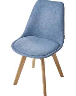 Beliani Tuoli Kangas Vaaleansininen 2 Kpl Dakota Ii Discount