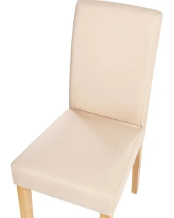 Beliani Tuoli Keinonahka Beige 2 Kpl Broadway Sale