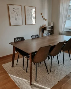 Beliani Tuoli Keinonahka Kullanruskea 2 Kpl Maribel Clearance