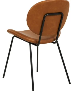 Beliani Tuoli Keinonahka Kullanruskea 2 Kpl Luana Store