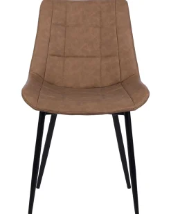 Beliani Tuoli Keinonahka Kullanruskea 2 Kpl Melrose Best