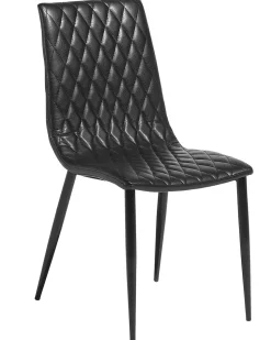 Beliani Tuoli Keinonahka Musta 2 Kpl Montana Outlet