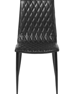 Beliani Tuoli Keinonahka Musta 2 Kpl Montana Outlet