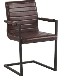 Beliani Tuoli Keinonahka Ruskea 2 Kpl Buford Online