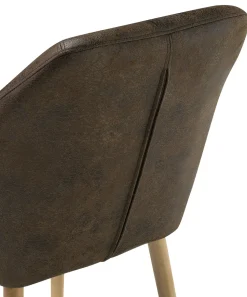 Beliani Tuoli Keinonahka Tummanruskea Yorkville Outlet