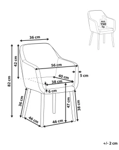 Beliani Tuoli Keinonahka Tummanruskea Yorkville Outlet