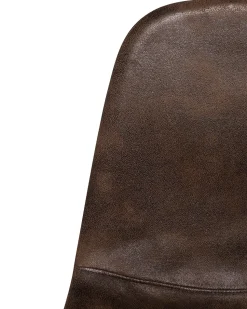 Beliani Tuoli Keinonahka Tummanruskea 2 Kpl Bruce Discount