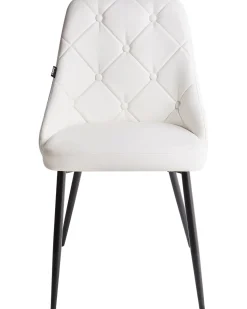 Beliani Tuoli Keinonahka Valkoinen 2 Kpl Valerie Cheap