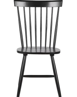 Beliani Tuoli Kumipuu Musta 2 Kpl Burges New